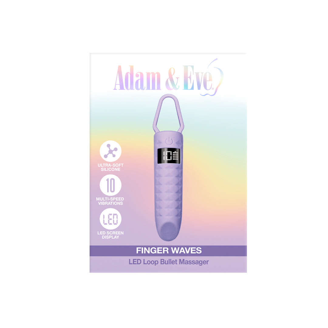 Adam & Eve Finger Waves LED Bullet Vibe – Light Purple