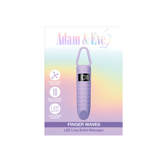 Adam & Eve Finger Waves LED Bullet Vibe – Light Purple