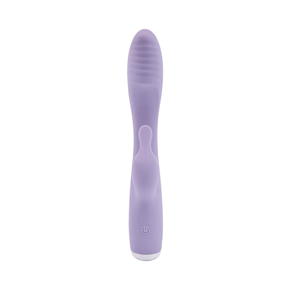 Adam & Eve Slim Lady Rabbit – Light Purple Silicone Vibrator with Dual Motors