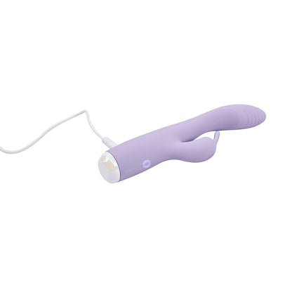 Adam & Eve Slim Lady Rabbit – Light Purple Silicone Vibrator with Dual Motors