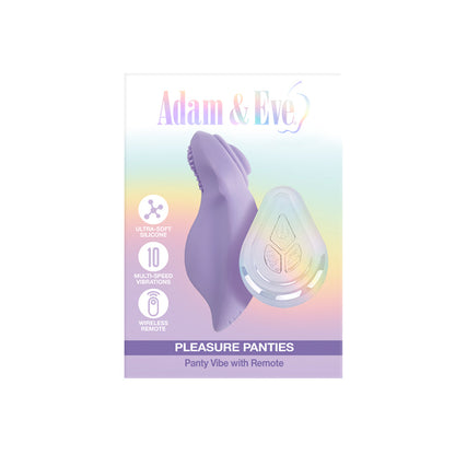 Adam & Eve Pleasure Panties - Silicone Clitoral Teaser with Wireless Remote - Light Purple