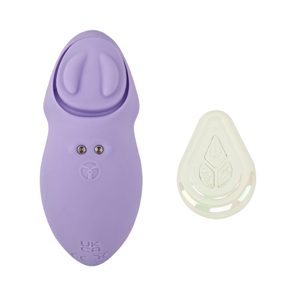 Adam & Eve Pleasure Panties - Silicone Clitoral Teaser with Wireless Remote - Light Purple