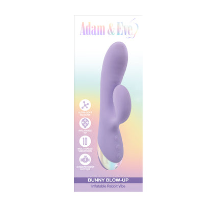 Adam & Eve Bunny Blow Up Inflatable Vibrator – Light Purple