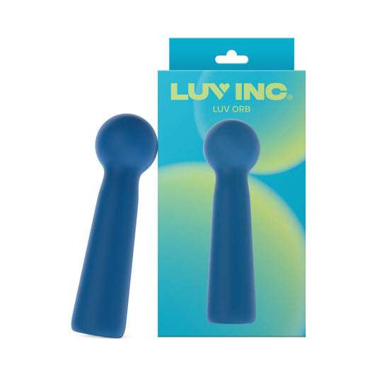 Luv Inc Lo34 Mini Wand Vibrator with Deep Vibrations - Blue