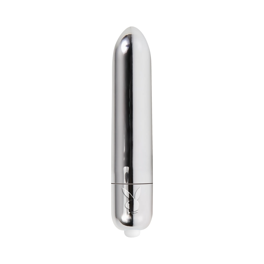Playboy Pleasures 70th Anniversary Bullet Vibrator – Silver