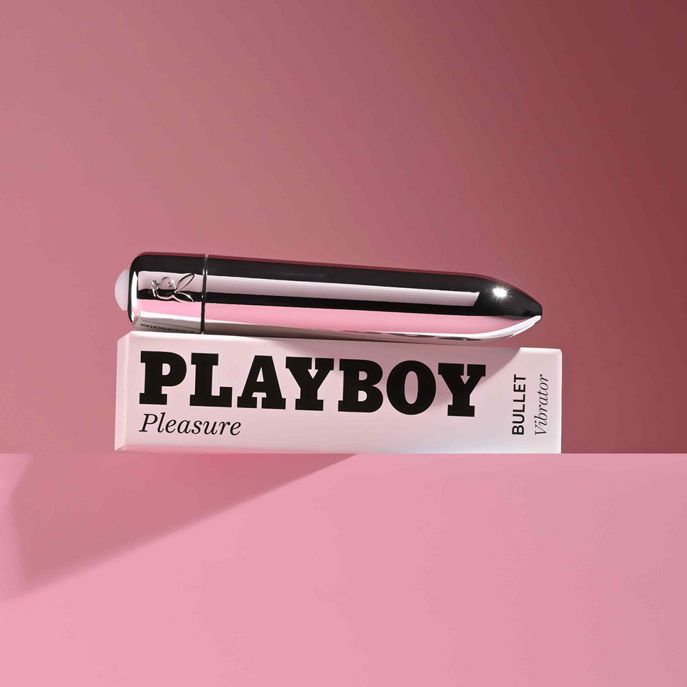 Playboy Pleasures 70th Anniversary Bullet Vibrator – Silver
