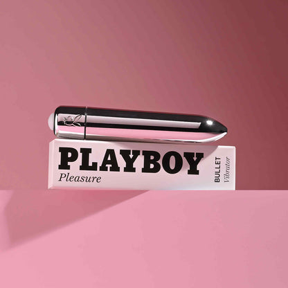 Playboy Pleasures 70th Anniversary Bullet Vibrator – Silver