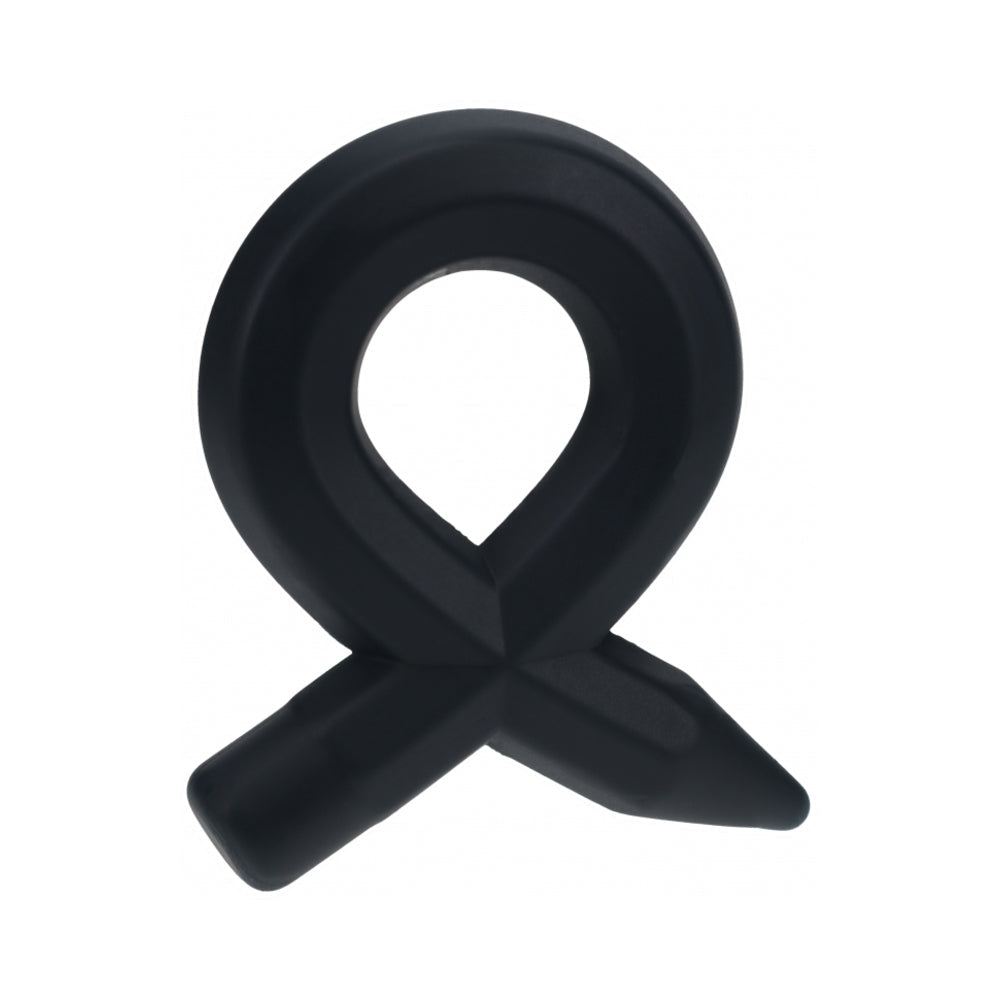 LEVELZ Pencil Liquid Silicone Cock Ring – Black