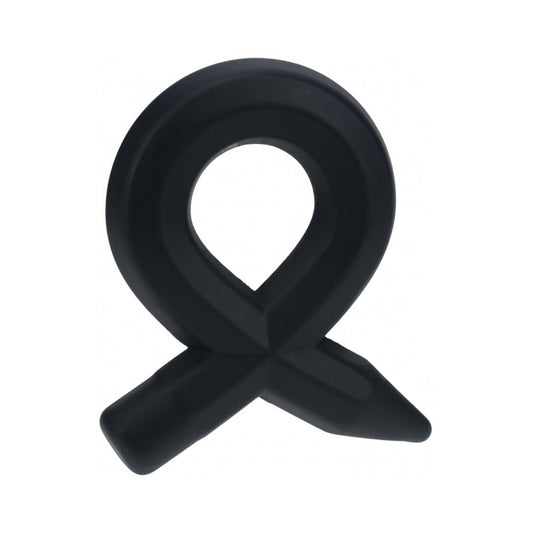 LEVELZ Pencil Liquid Silicone Cock Ring – Black