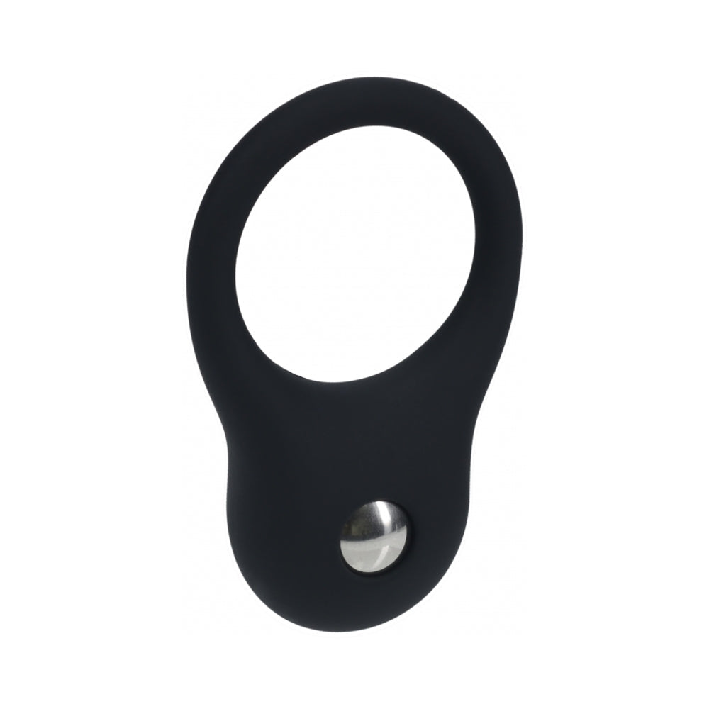 LEVELZ Silicone Training Cock Ring Small with Internal Weight – Black