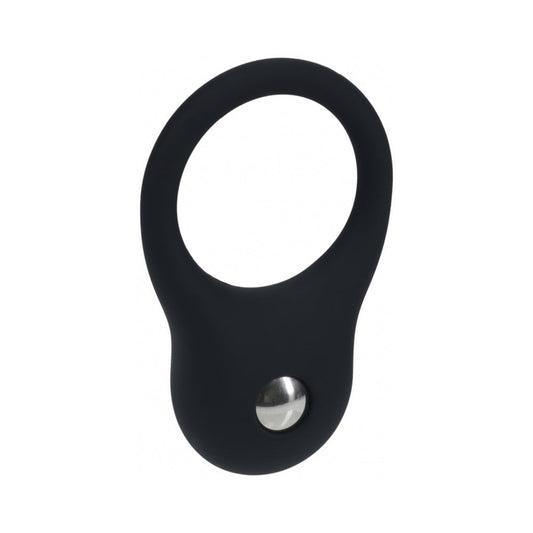 LEVELZ Silicone Training Cock Ring Small with Internal Weight – Black