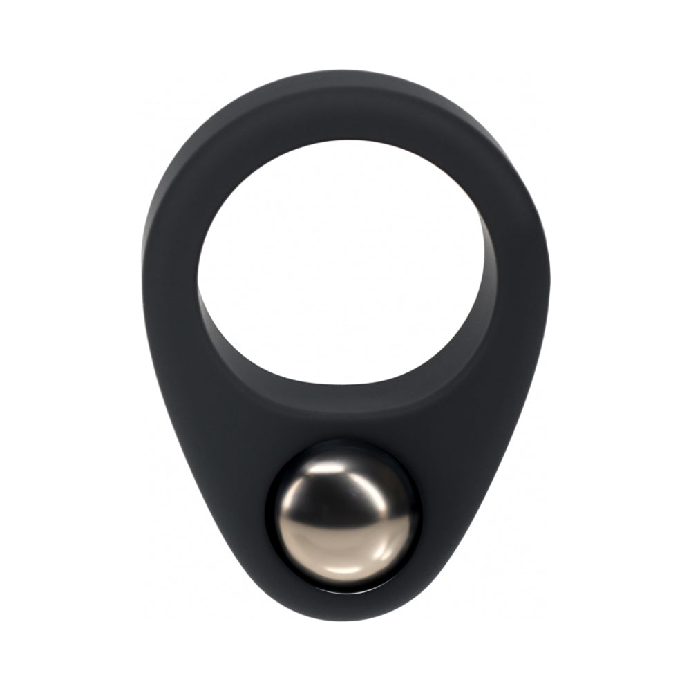 LEVELZ Single Weighted Cock Ring – Black