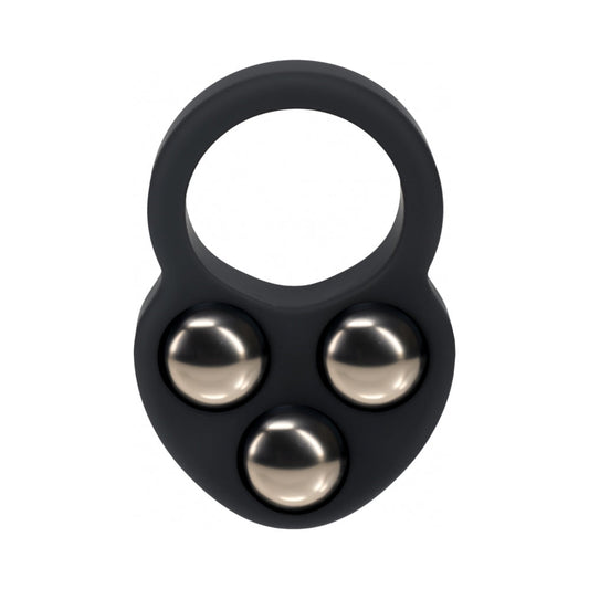 LEVELZ Triple Weighted Cock Ring – Black