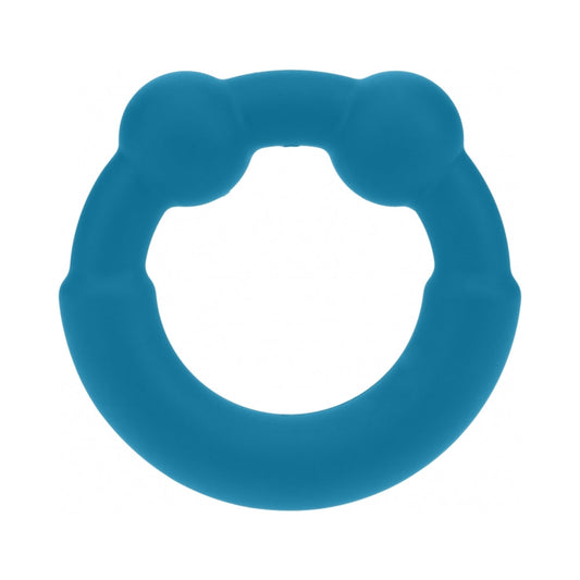 LEVELZ Metal & Silicone Cock Ring – Teal