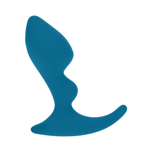 LEVELZ Double Ripple Silicone Prostate Massager – Teal