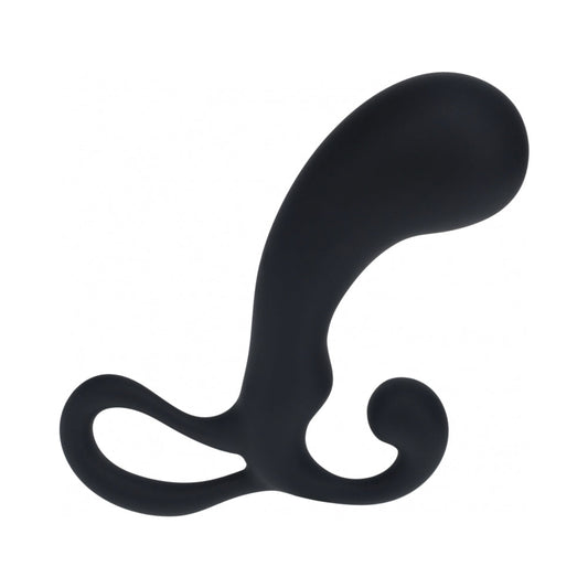LEVELZ Prostate Massager with Loop – Black Silicone, Small
