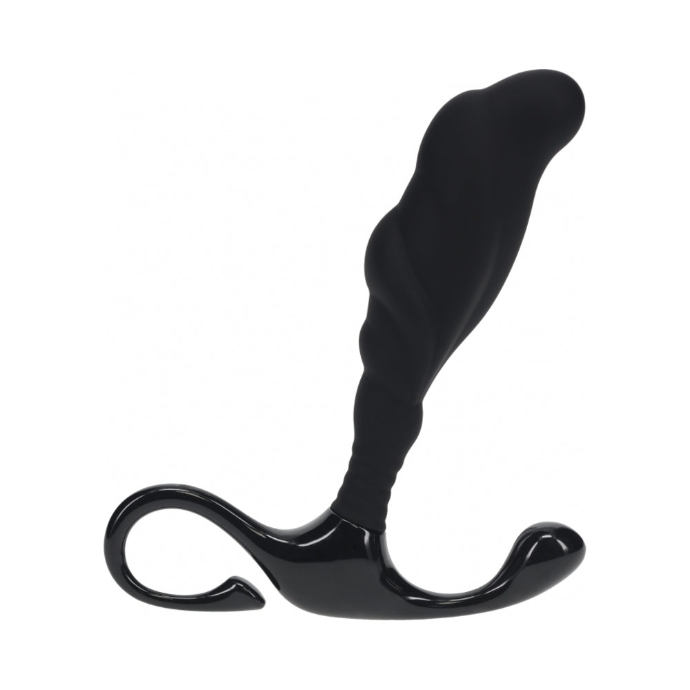 LEVELZ Rippled Prostate Massager – Black – Large