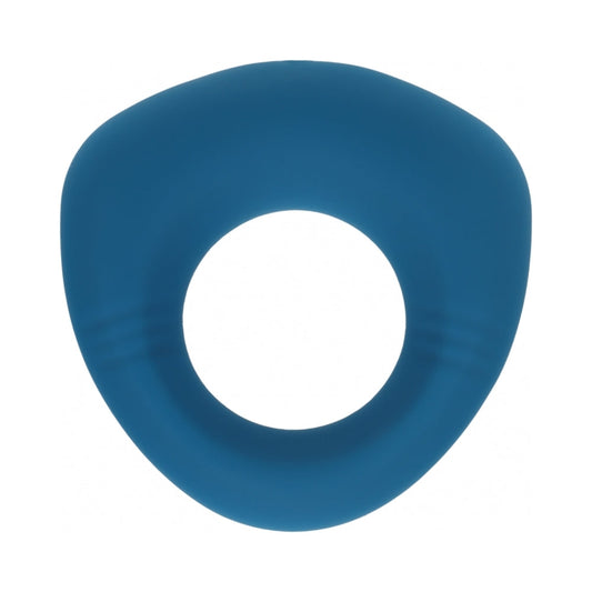 LEVELZ Sealed Liquid Silicone Vibrating Cock Ring - Teal