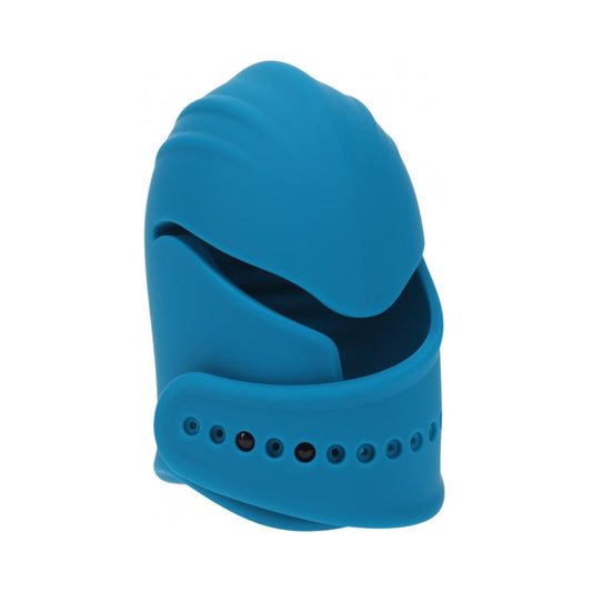 LEVELZ Adjustable Vibrating Silicone Penis Head Stimulator - Teal