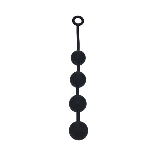 LEVELZ Round Silicone Anal Balls XLarge – Black, 50 mm Diameter