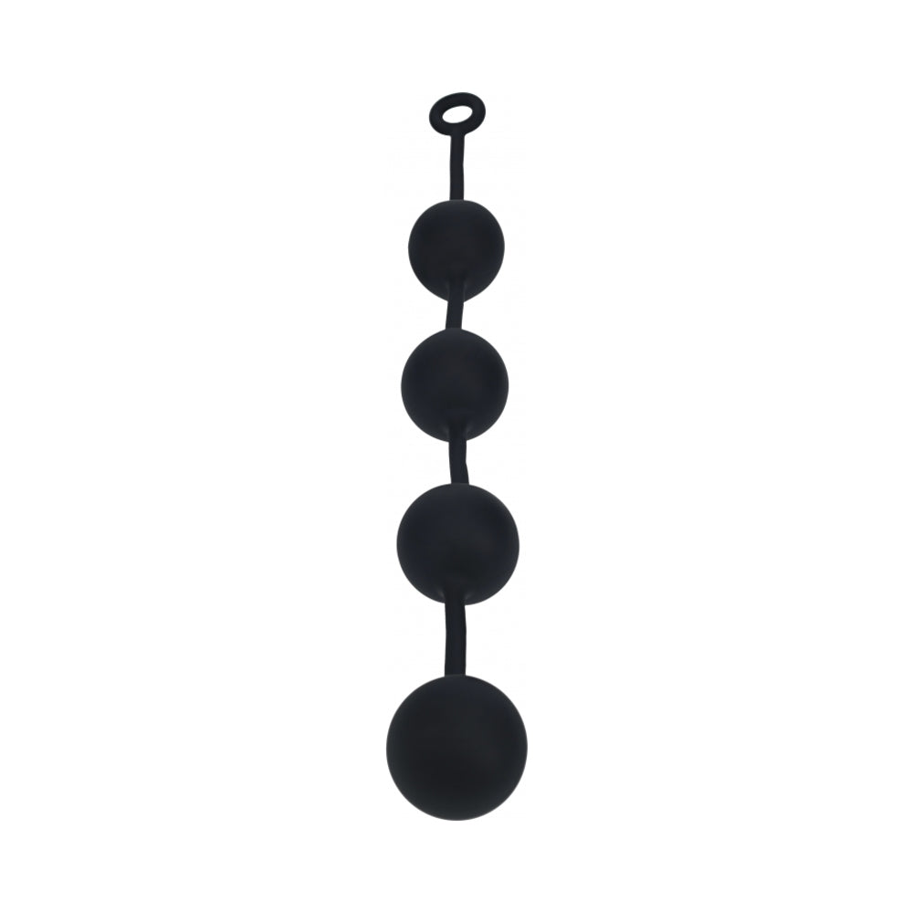 LEVELZ XXLarge Round Silicone Anal Balls – Black