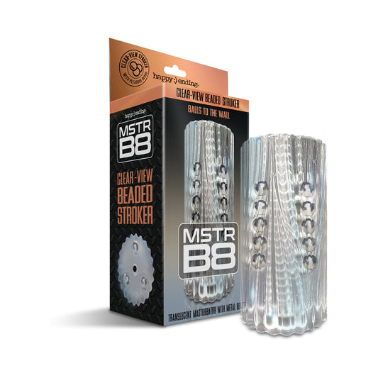 MSTR B8 Clear-View Beaded Stroker – Clear
