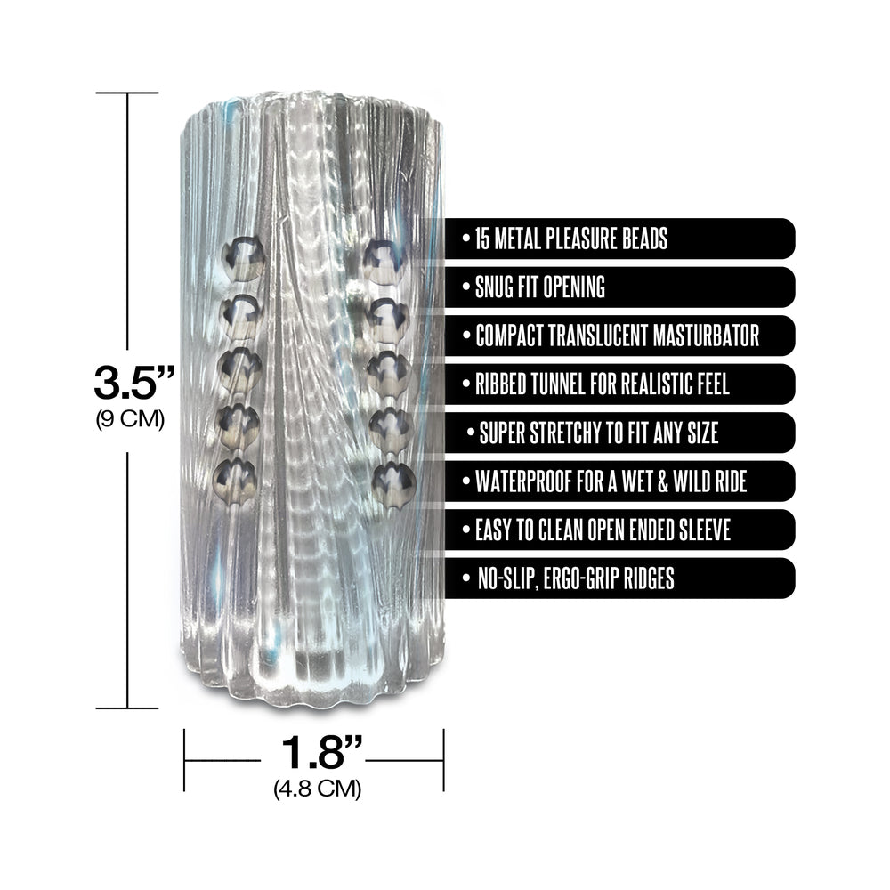 MSTR B8 Clear-View Beaded Stroker – Clear