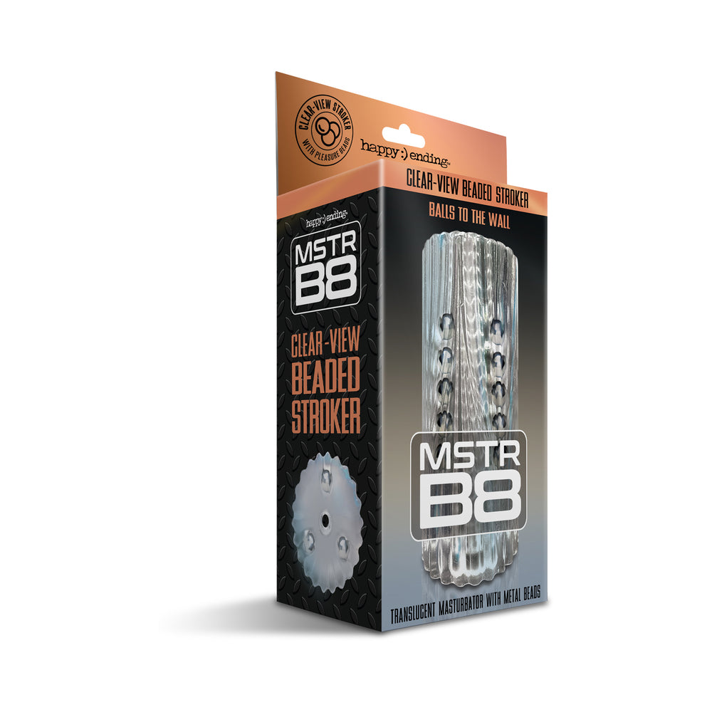 MSTR B8 Clear-View Beaded Stroker – Clear