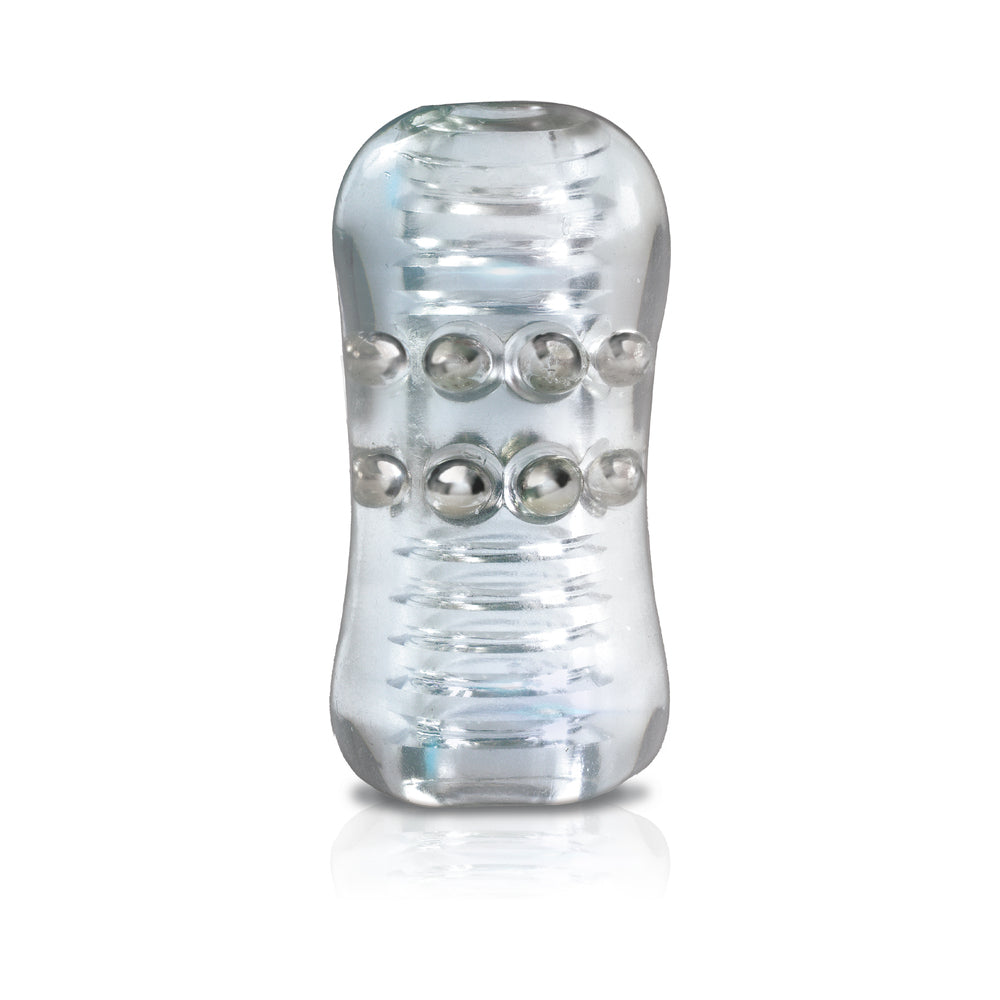 MSTR B8 Clear-View Beaded Stroker - Compact Translucent Design