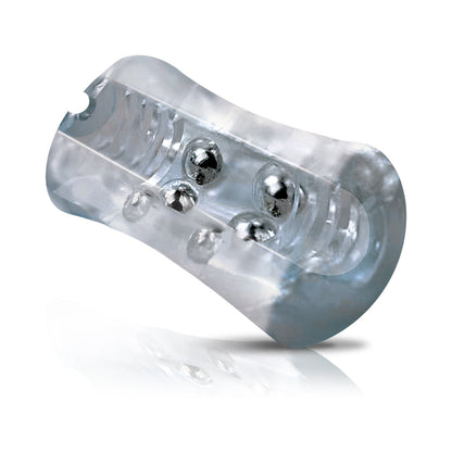 MSTR B8 Clear-View Beaded Stroker - Compact Translucent Design
