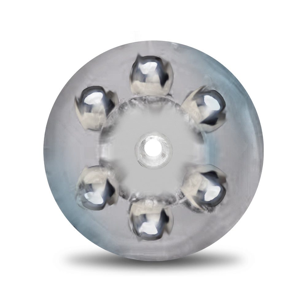 MSTR B8 Clear-View Beaded Stroker - Compact Translucent Design