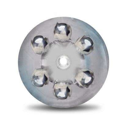 MSTR B8 Clear-View Beaded Stroker - Compact Translucent Design