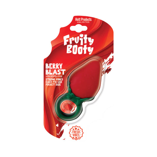 Hott Products Fruity Booty Berry Blast Mini Vibrator – Strawberry Shaped – Red