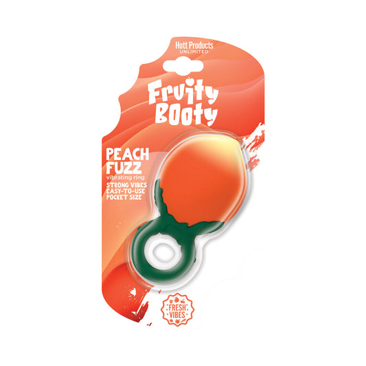 Hott Products Fruity Booty Peach Fuzz Mini Vibrator – Orange