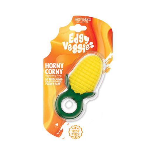 Hott Products Edgy Veggies Horny Corny Mini Vibrator – Yellow
