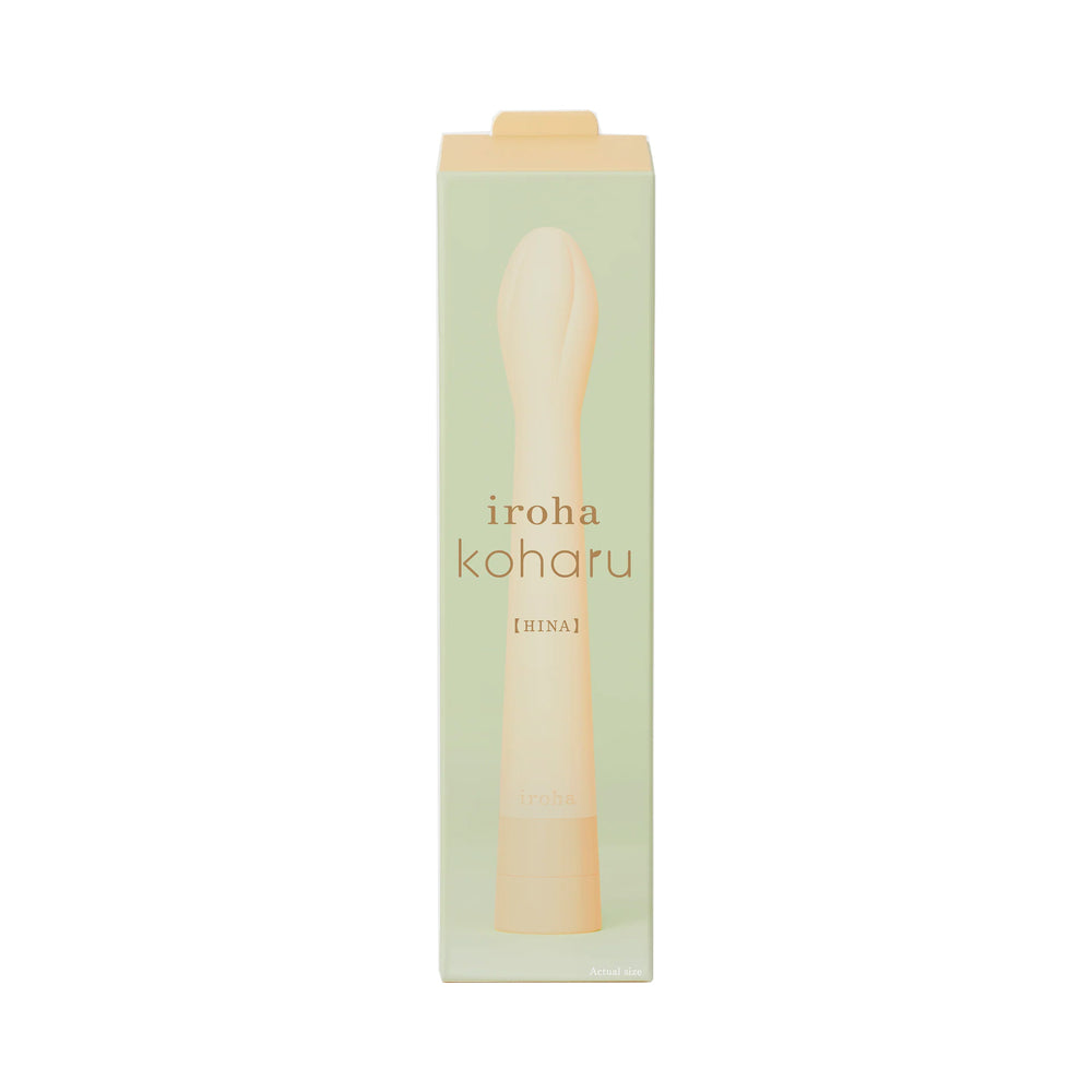 iroha koharu HINA Slim Insertable Massager with Adjustable Vibration - Yellow
