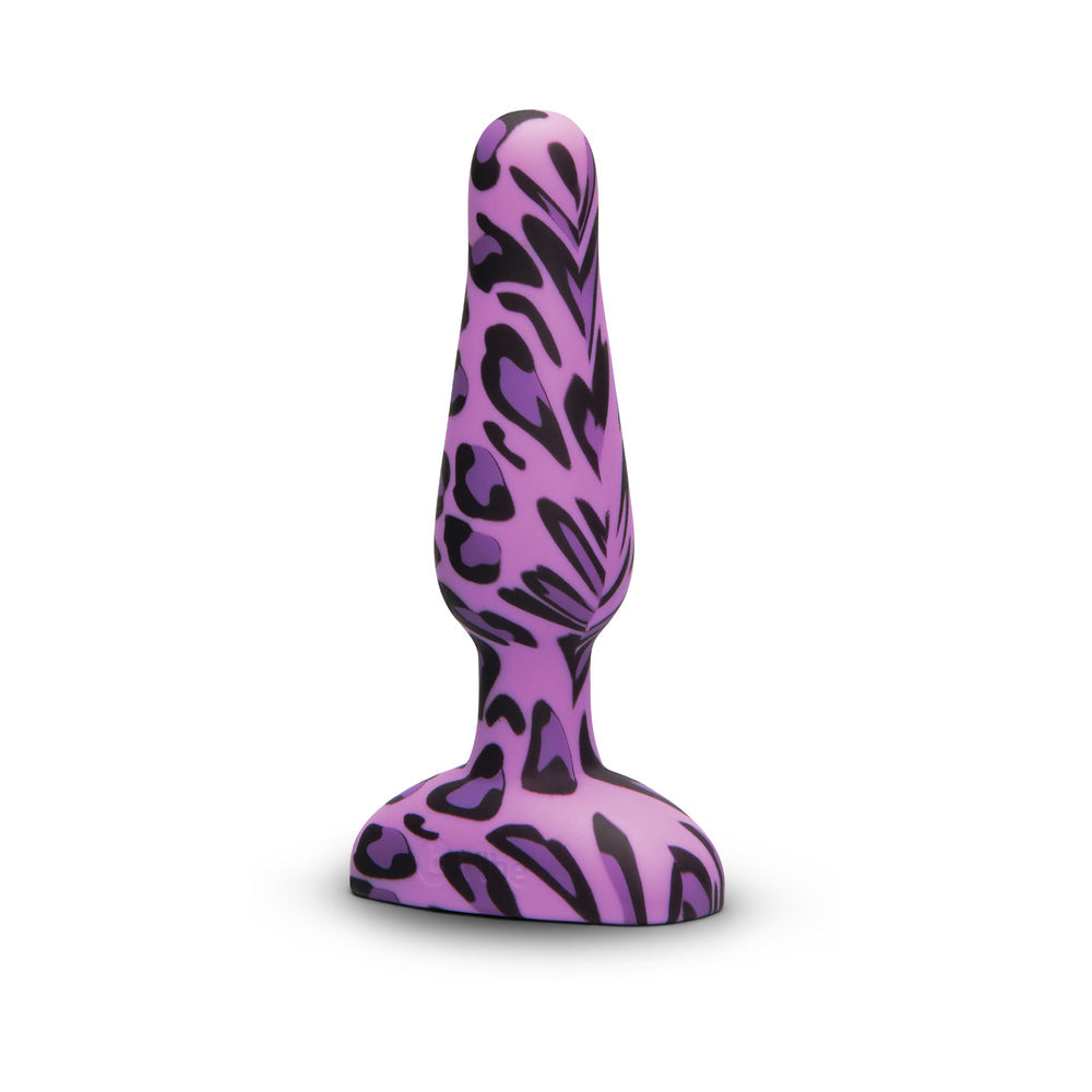 b-Vibe Novice Leopard Vibrating Butt Plug with Remote Control – Animal Print