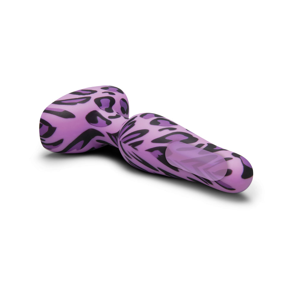 b-Vibe Novice Leopard Vibrating Butt Plug with Remote Control – Animal Print