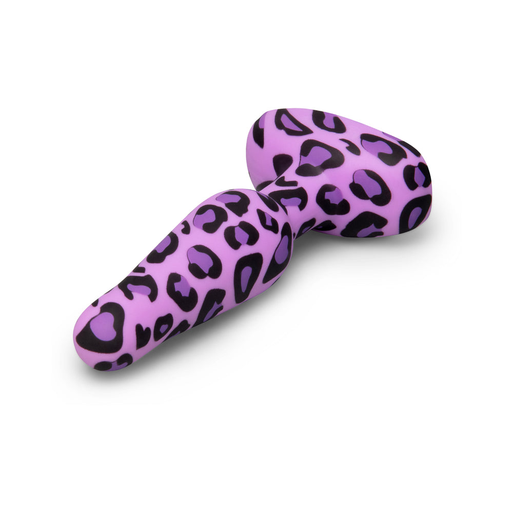b-Vibe Novice Leopard Vibrating Butt Plug with Remote Control – Animal Print