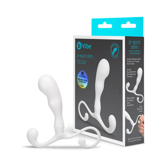 b-Vibe P-Spot Slim Prostate Massager – White