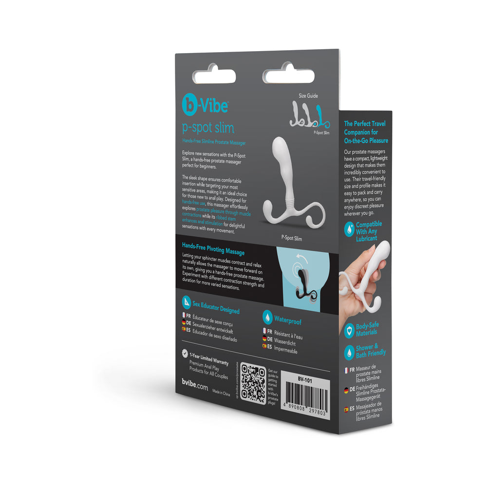 b-Vibe P-Spot Slim Prostate Massager – White