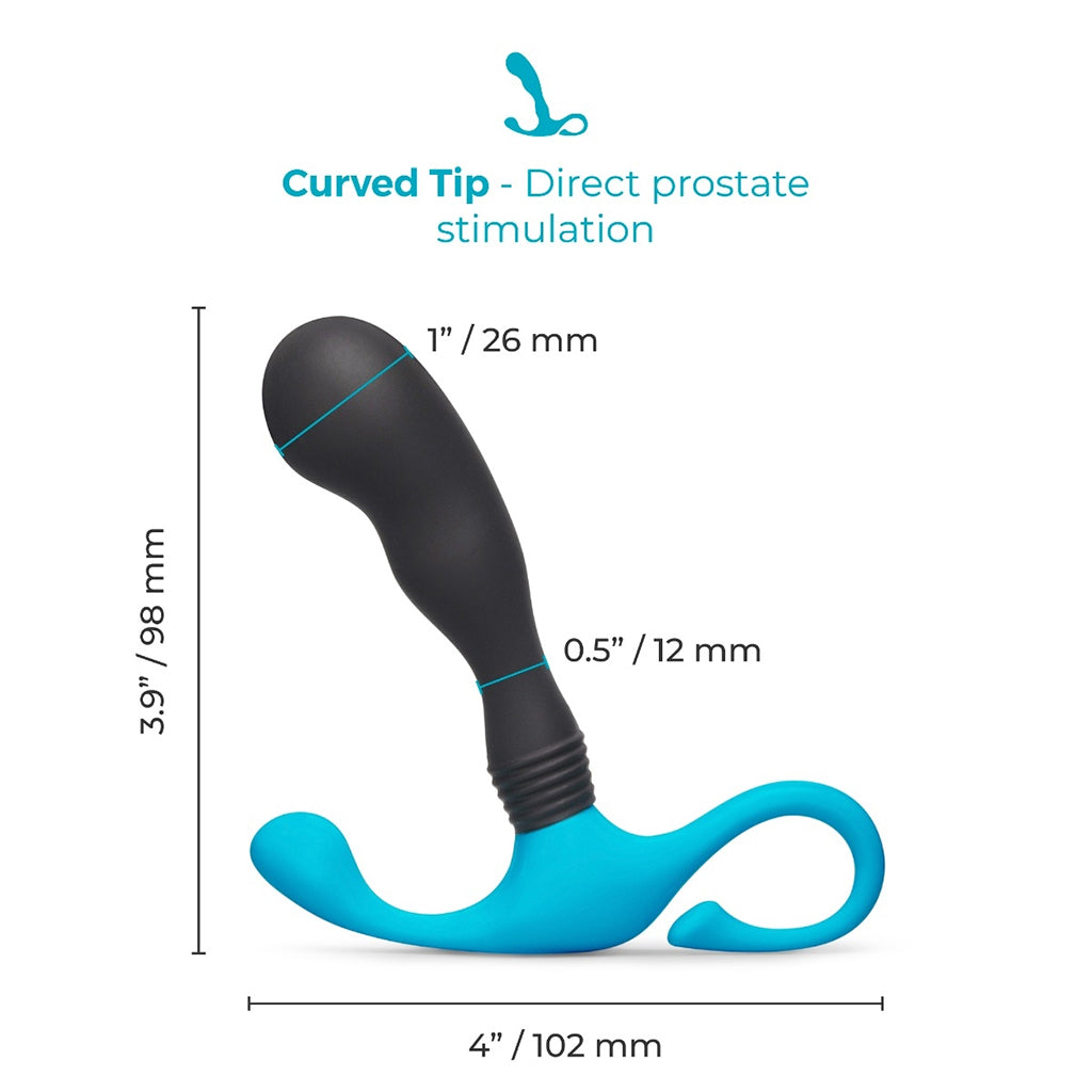 b-Vibe P-Spot Curl Silicone Prostate Massager – Multi-Color