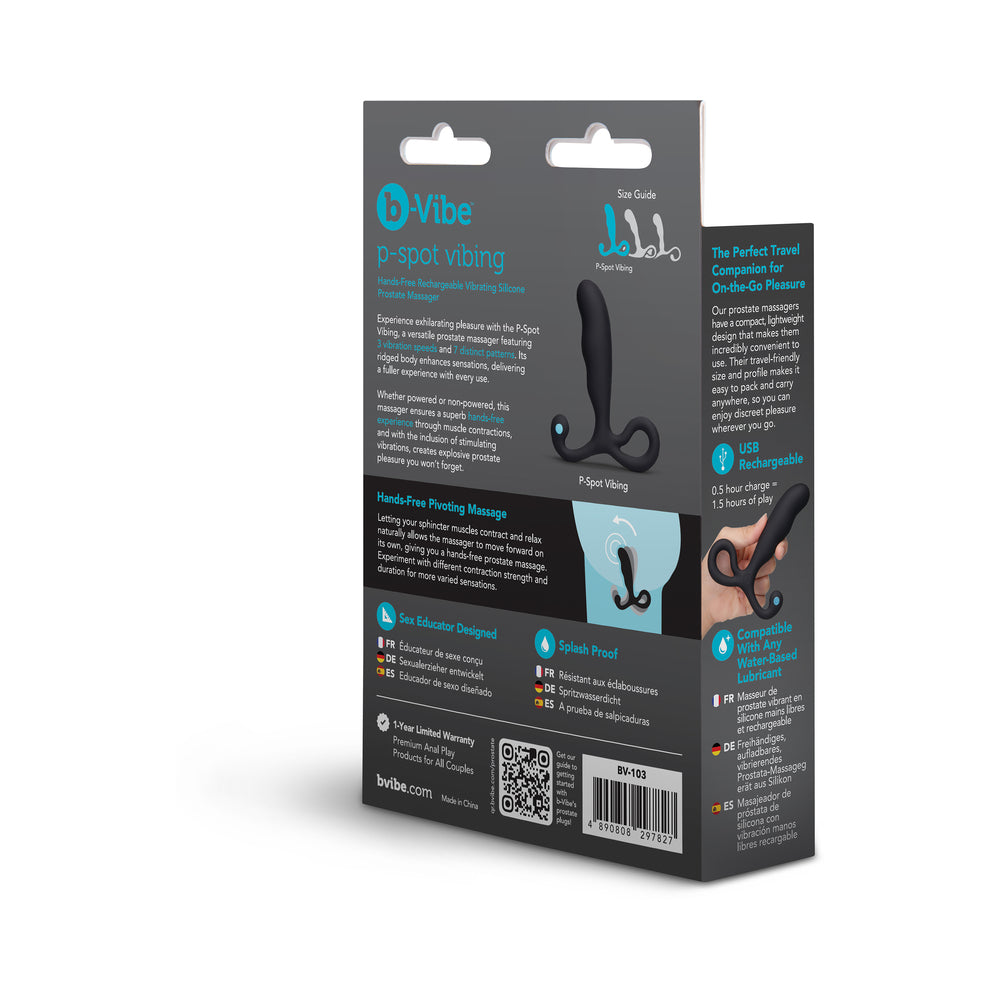 b-Vibe P-Spot Vibing Prostate Massager – Black