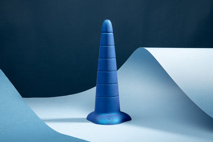 b-Vibe Anal Stretcher Training Cone – Blue – 7.25-Inch Insertable Length