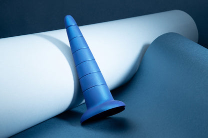 b-Vibe Anal Stretcher Training Cone – Blue – 7.25-Inch Insertable Length