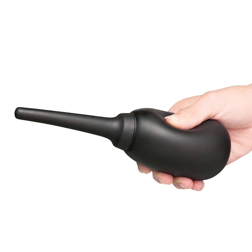b-Vibe Flexible Silicone Anal Douche – Black