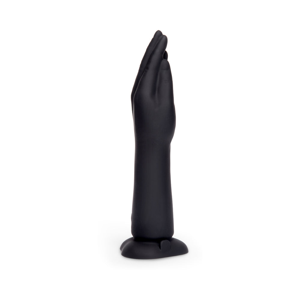 b-Vibe 10.5 Inch Vibrating Silicone Fisting Dildo with Suction Base - Black