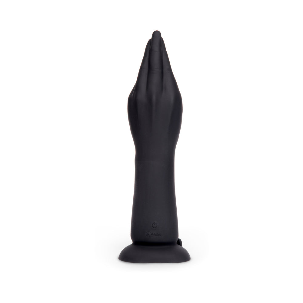 b-Vibe 10.5 Inch Vibrating Silicone Fisting Dildo with Suction Base - Black