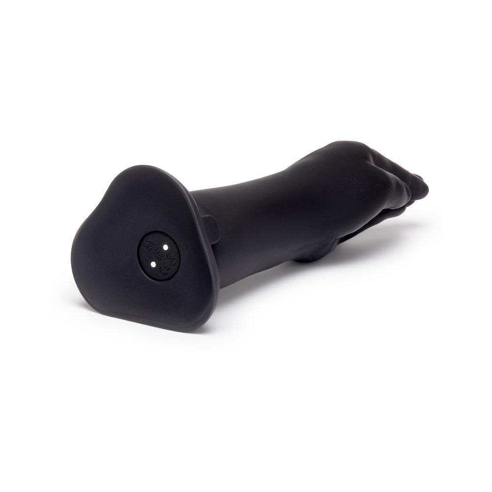 b-Vibe 10.5 Inch Vibrating Silicone Fisting Dildo with Suction Base - Black