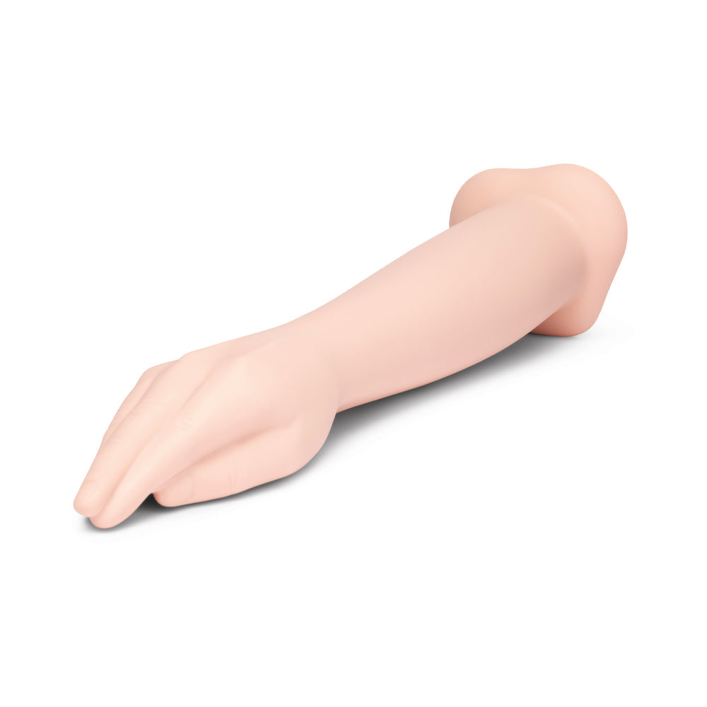 b-Vibe Silicone Hand Fisting Dildo – 16.5 Inch – Vanilla/Ivory/Beige